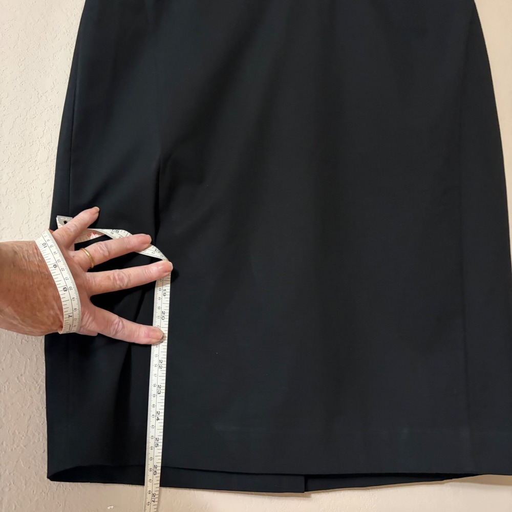 The Limited Black Collection Faux Wrap Pencil Skirt Lined Corporate Size XL